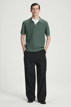 COS Maglieria | Polo>POLO IN MAGLIA TESTURIZZATA