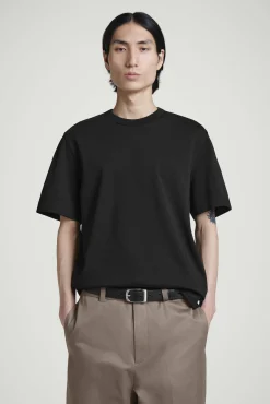 COS T-shirt>T-SHIRT GIROCOLLO IN COTONE INTERLOCK