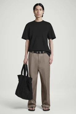 COS T-shirt>T-SHIRT GIROCOLLO IN COTONE INTERLOCK